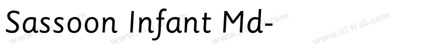 Sassoon Infant Md字体转换